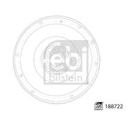 FEBI Volante motor para SCANIA 12,7 9,3 1780574