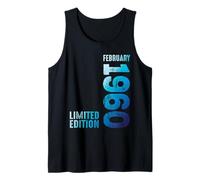Febrero 1960 Año 1960 Retro 1960 Vintage Edición 1960 Camiseta sin Mangas