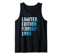 Febrero 1966 Año 1966 Cumpleaños 1966 Edición Limitada Camiseta sin Mangas