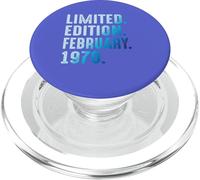 Febrero 1970 Año 1970 Cumpleaños 1970 Edición Limitada PopSockets PopGrip para MagSafe