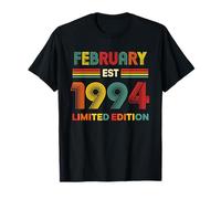 Febrero EST 1994 Cumpleaños Edición Limitada 32 Años 32 Camiseta