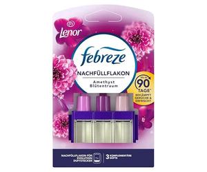 Febreze 3Volution Lenor Amethyst Blütentraum - Recarga para ambientadores (7 x 20 ml, 3 aromas cambiantes para combatir los olores