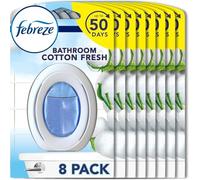 Febreze - 6 ambientadores, aroma a algodón fresco, 2 en 1, para espacios pequeños, 7,5 ml