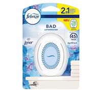 Febreze Ambientador de baño Lenor Fresco de abril, 1 pieza, aroma de inodoro, tapón de fragancia para la lucha y prevención continua de olores