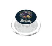February Birth Flower Violet & Primrose Floral Birthday PopSockets PopGrip para MagSafe