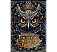 February Folklore Creatures and Legends Coloring Book: Mythical Beasts, Protective Spirits, and Intricate Fantasy Line Art for Relaxing Adult Coloring