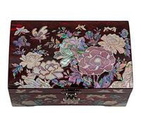 February Mountain Caja de madre perla, regalo único, caja de joyería roja, compromiso, aniversario, Navidad, cumpleaños, regalos para mujeres que tienen todo, mamá, esposa, novia, abuela, profesora