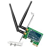 FebSmart Adaptador inalámbrico N de Doble Banda 600Mbps (2.4GHz 300Mbps o 5GHz 300Mbps) PCIE WiFi Adaptador para Windows 11, 10, 8.x, 7, XP (32/64bit) y Windows Server Desktop PC, Tarjeta WiFi MIMO