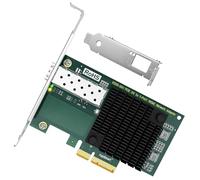 FebSmart Interfaz PCIE X4 a adaptador Ethernet de puerto de fibra SFP+ de 10 GbE para juegos, navegación en red, controlador Intel 82599EN 10 Gigabit Ethernet, tarjeta NIC PCIE de 10 GbE, adaptador