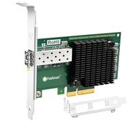FebSmart Interfaz PCIE X4 a adaptador Ethernet de puerto de fibra SFP+ de 10 GbE para juegos, navegación en red, controlador Intel 82599EN 10 Gigabit Ethernet, tarjeta NIC PCIE de 10 GbE, adaptador