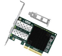 FebSmart Interfaz PCIE X8 a 2 adaptadores Ethernet convergentes SFP+ de 10 GbE SFP+, controlador Intel 82599ES 10 Gigabit Ethernet, tarjeta NIC PCIE de 2 puertos 10GbE, 2 adaptadores LAN SFP+ de 10