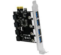 FebSmart Tarjeta de expansión PCI Express USB 3.0 de 4 Puertos Superspeed de 5 Gbps para PC de Escritorio Windows 11, 10, 8.x, 7, Vista, XP, tecnología autoalimentada integrada, sin Necesidad de