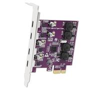 FebSmart Tarjeta de expansión PCI Express USB 3.0 de 4 puertos USB-C de 5 Gbps para Windows 11, 10, 8.x, 7, Vista, XP PC de escritorio, tecnología autoalimentada integrada, sin necesidad de fuente de
