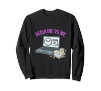 Fecha límite vs me Divertido diseño de procrastinación Sudadera