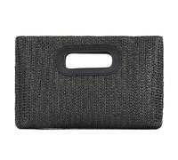 Fecialy Paja Embrague Top Handle Embrague Bolsos para Mujeres Raffia Tarde Bolso Tejido Playa Bolsa Verano Crossbody Bolso