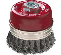 Fecin f25 - Cepillo taza trenzado 100mm 0,50mm acero caja