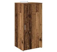 Fecpoo Armario de almacenamiento de madera, 50 x 45 x 103,5 cm, diseño de madera antigua con construcción estable para el orden en la oficina y el pasillo