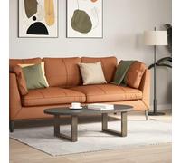 Fecpoo Juego de 2 patas de mesa de café en forma de U, acero con recubrimiento en polvo, color acero natural, 50 cm de ancho x 30 - 31 cm de altura, para muebles de salón modernos