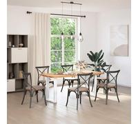 Fecpoo Juego de 2 patas de mesa de comedor en forma de U, estructura de acero resistente, color blanco, 50 x 72 - 73 cm, incluye tornillos M5, aptas para mesas individuales