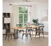 Fecpoo Juego de 2 patas de mesa en forma de T de acero con recubrimiento en polvo, 38 × 25 × (72 - 73) cm, con patas niveladoras ajustables