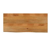 Fecpoo Tablero de madera maciza de mango de 140 x 60 x 3,8 cm con borde de árbol, aspecto rústico de madera, veteado individualmente para autoconstrucción, oficina en casa, gastronomía