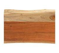 Fecpoo Tablero de mesa de madera maciza de acacia con borde de árbol, 60 × 40 × 3,8 cm, rústico, para proyectos de mobiliario