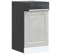Fecpoo Tapa para lavavajillas de color gris hormigón de madera, 45 x 1,5 x 67 cm, resistente, resistente a la humedad, apta para frentes de cocina Porto