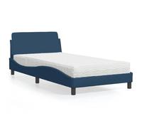 Fecpoo WGYHOME Cama con colchón Dover - Tejido de poliéster transpirable, azul, 100 x 200 cm, 1 pieza, para adultos en el dormitorio