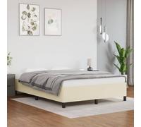 Fecpoo WGYHOME Estructura de cama de 140 x 200 cm, piel sintética, con somier integrado y marco de madera para adultos
