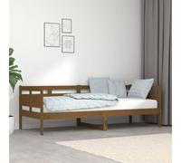 Fecpoo WGYHOME - Sofá cama de 80 x 200 cm de pino macizo en color miel - Sofá cama versátil para salón e invitados