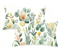 Federa Cuscino 50x70 cm Set di 2 Cuscino Rurale Velluto Copricuscini Rettangolari Federe Cuscini Divano 50 x 70 Pianta Stampa a Doppio Lato per Camera da Letto Soggiorno Decorazioni Autunnali EM-1373