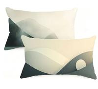 Federa Cuscino 50x80 cm Set di 2 Cuscino Semplicità Velluto Copricuscini Rettangolari Federe Cuscini Divano 50 x 80 Moderno Stampa a Doppio Lato per Camera da Letto Soggiorno Decorazioni EM-1071