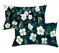 Federa Cuscino 70x90 cm Set di 2 Cuscino Semplicità Velluto Copricuscini Rettangolari Federe Cuscini Divano 70 x 90 Fiore Stampa a Doppio Lato per Camera da Letto Soggiorno Decorazioni EM-1083