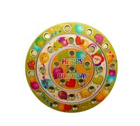 Federal 3 Cumpleaños Happy Birthday en Juego Bxlxh 215x10x215mm Nuevo