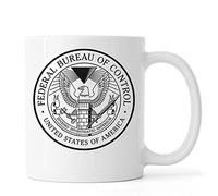 Federal Bureau of Control USA Eagle Taza de café de té de cerámica Blanco