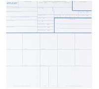 Federal Bureau of Investigation CS-10PK Tarjetas de huellas dactilares, solicitante Fd-258, paquete de 10