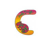 Federal Letra de Madera C Bxlxh 50x6x60mm Nuevo Juego Alfabeto Aprender