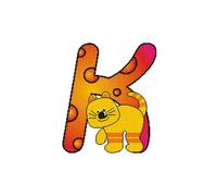 Federal Letra de Madera K Bxlxh 50x6x60mm Nuevo Juego Alfabeto Aprender