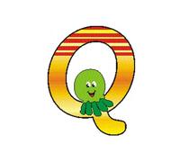 Federal Letra de Madera Q Bxlxh 65x6x60mm Nuevo Juego Alfabeto Aprender