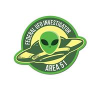 Federal UFO Investigator Sticker Decal UFO Area 51 Space Laptop Funny Et