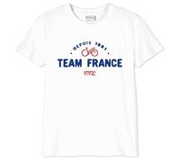 Fédération française de cyclisme BOFFCYCTS005 T-Shirt, Blanco, 6 Años Niño, Blanco, 6 Años
