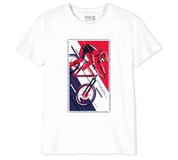 Fédération française de cyclisme BOFFCYCTS006 T-Shirt, Blanco, 8 Años Niño, Blanco, 8 Años