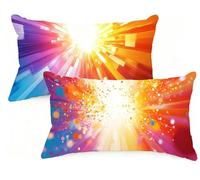 Federe Cuscino Letto 20x30 cm Set di 2 Cuscini Colore Federe Cuscini Divano 20 x 30 Astratto Copricuscini in Lino con Cerniera Invisibile Copricuscino per Divano Giardino Decorazioni Regali EM-1340