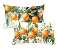 Federe Cuscino Letto 50x80 cm Set di 2 Cuscini Beige Federe Cuscini Divano 50 x 80 Frutta Copricuscini in Velluto con Cerniera Invisibile Copricuscino per Divano Giardino Decorazioni Regali EM-1374