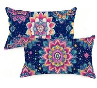 Federe Cuscino Letto 70x90 cm Set di 2 Cuscini Boemia Federe Cuscini Divano 70 x 90 Europa settentrionale Copricuscini in Velluto con Cerniera Invisibile Copricuscino,Divano Giardino Decor EM-1128