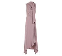 Federica Tosi - Vestido Rosa de Crepe de Chine con Bufanda - Dresses - Mujer - Rosa - S -