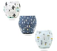 FedMois Pack de 3 Braguitas de Entrenamiento Reutilizables para Bebés, Cactus, Oso y Barco, 3-4 años
