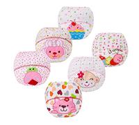 FedMois Pack de 6 Calzones de Entrenamiento Reutilizables para Bebés, Oruga, 1-2 años