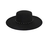 Fedora Hats for Women,Women's Wide Brim Belt Buckle Panama Floppy Hat Ladies Retro Fedoras Bowler Jazz Hats Womens Classic Cowboy Trilby Cap for Beach Party Church