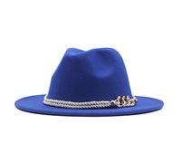 Fedora Hats for Women,Women's Wide Brim Panama Floppy Hat Womens Classic Cowboy Belt Buckle Trilby Cap Ladies Fedoras Bowler Jazz Hats for Beach Party Church